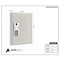 Adiroffice 60-Key Steel Heavy-Duty Digital Lock Key Cabinet, White ADI680-60-WHI - alternate 5